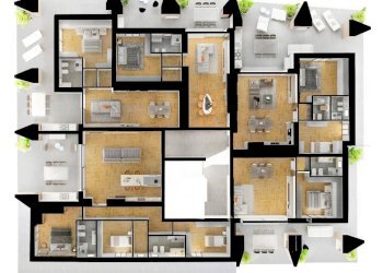 PIANO 1 - ISOMETRIA TOTALE.jpg - Appartamento Via Giammatteo, Lecce - foto 15