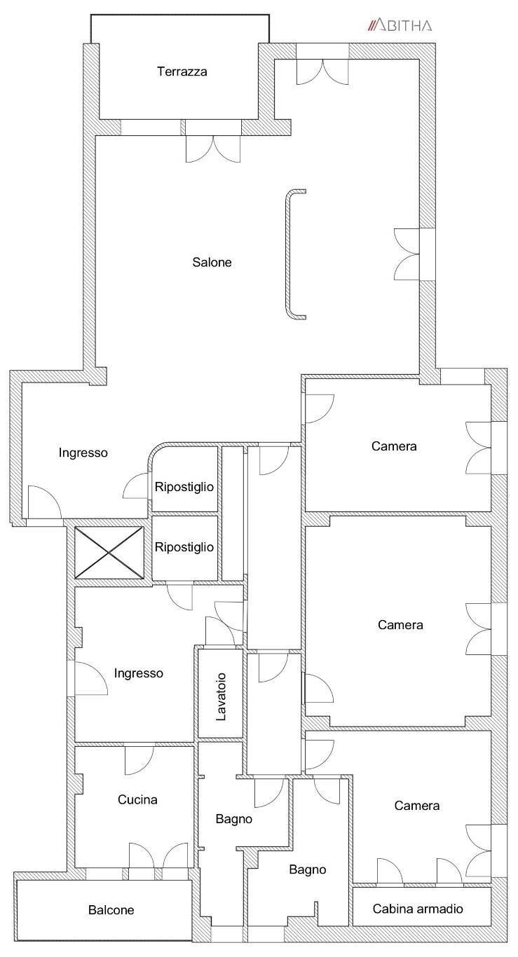 Apartment Via Aurelia Antica, Roma - floor plans 1