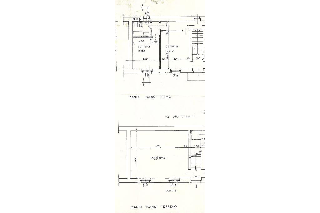 Semi-detached house Via Marconi, Piea - floor plans 1