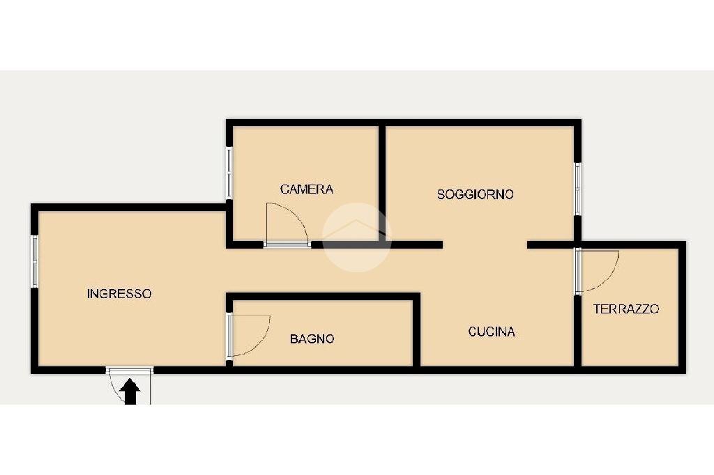Trilocale Via Germano Jori, Genova (zona Certosa) - planimetria 1