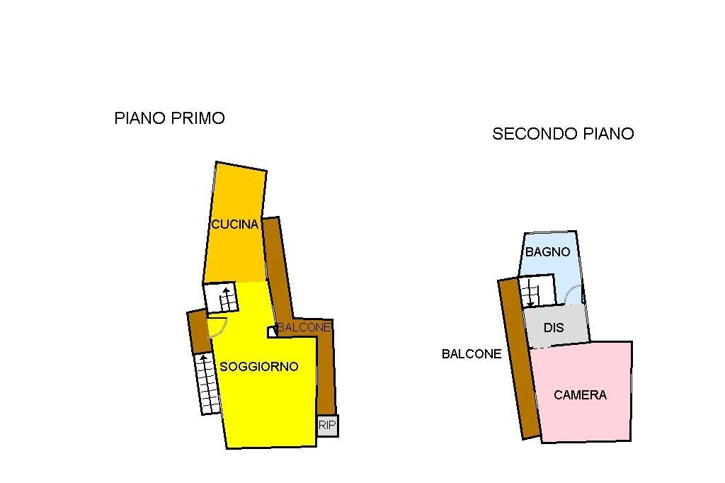Casa semi indipendente Via Monte Cervino, Chatillon - planimetria 1