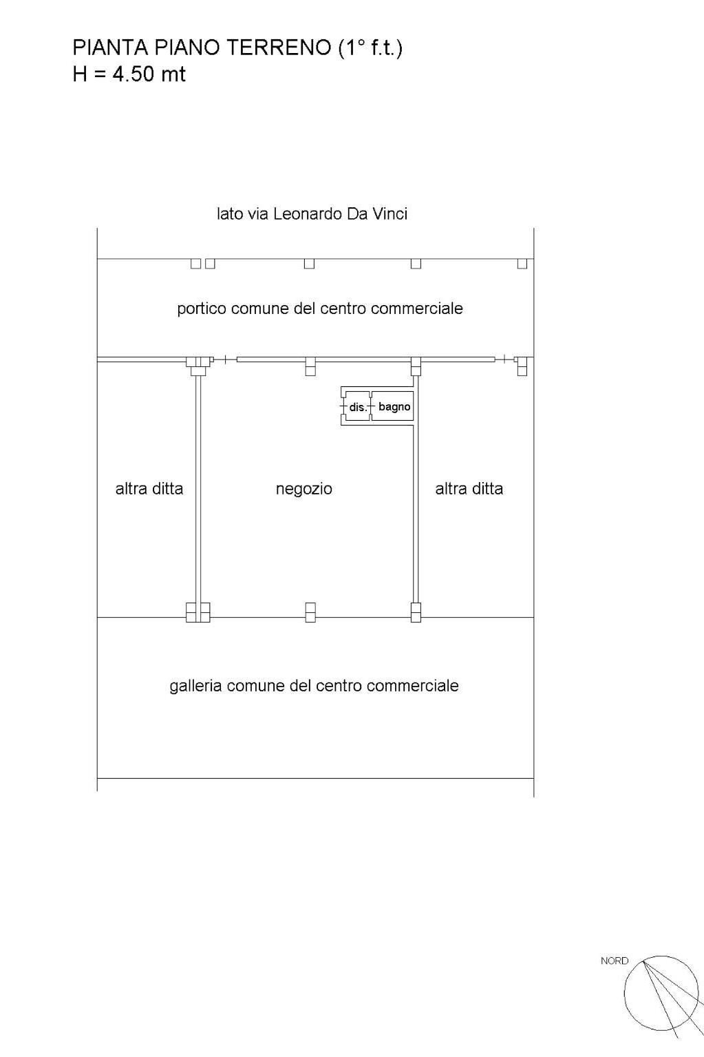 Shop via Leonardo da Vinci, 50, Venaria Reale - floor plans 1