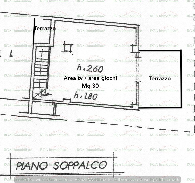 Quadrilocale via Gabriele Camozzi, Bergamo - planimetria 1