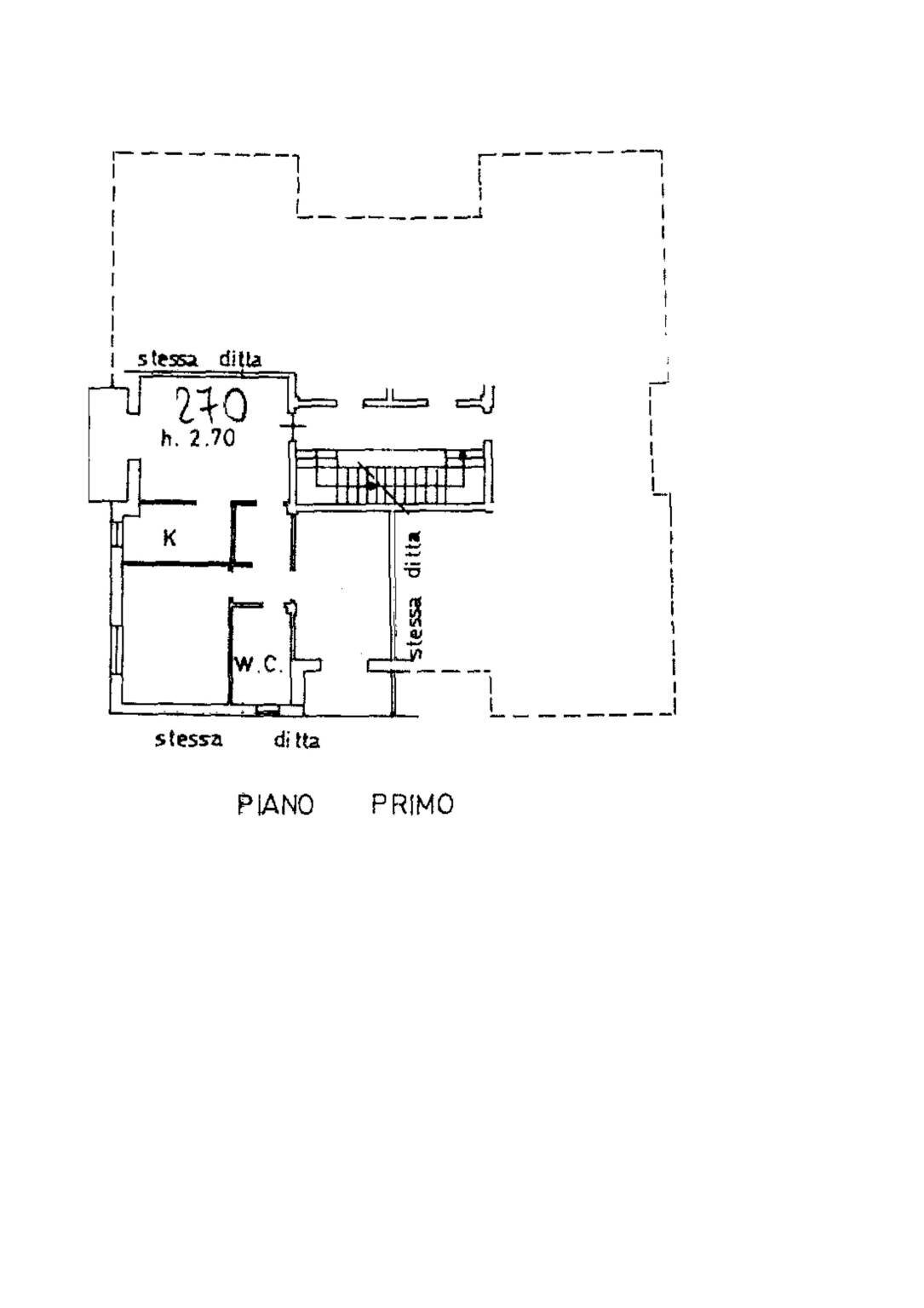 Trilocale via Speranza, 28, Carignano - planimetria 1