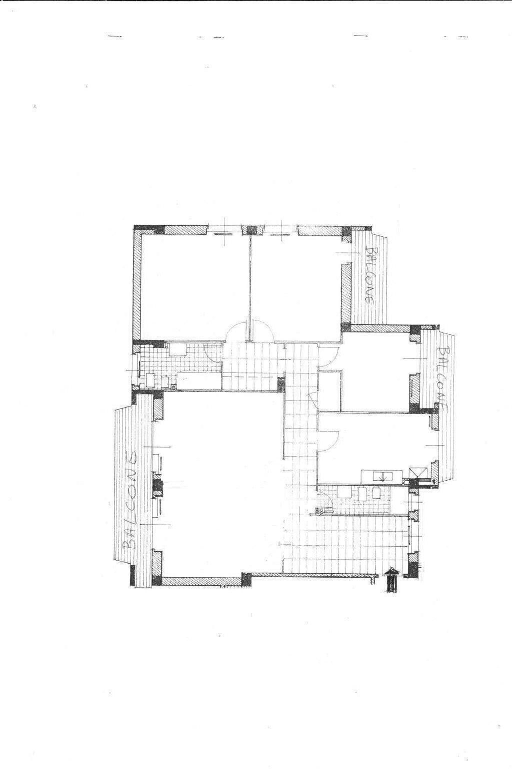 Appartamento piazza Galeazzo Alessi, Genova - planimetria 1