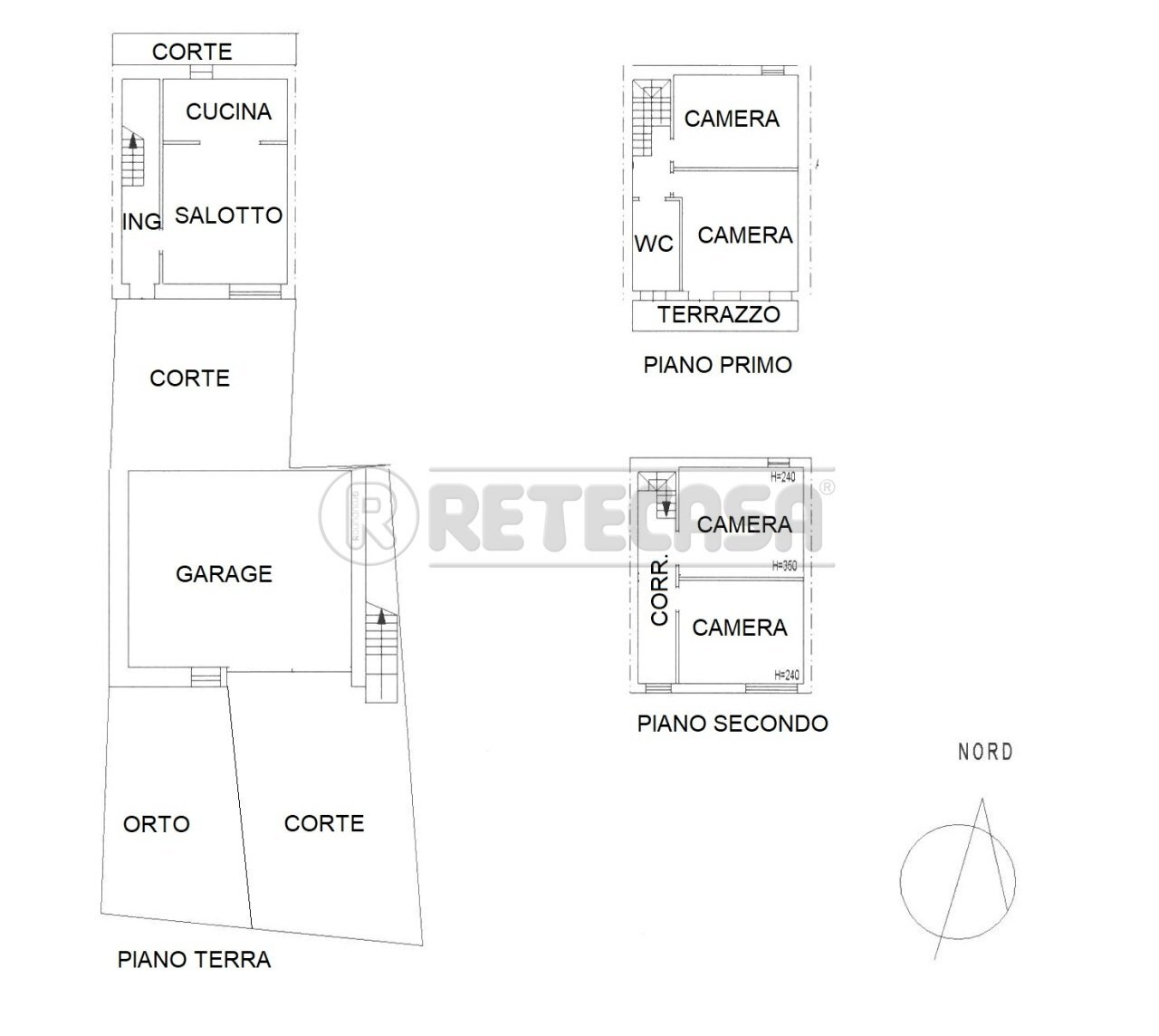 piantina - Casa semi indipendente Contrada Selva 25, Montebello Vicentino - planimetria 1