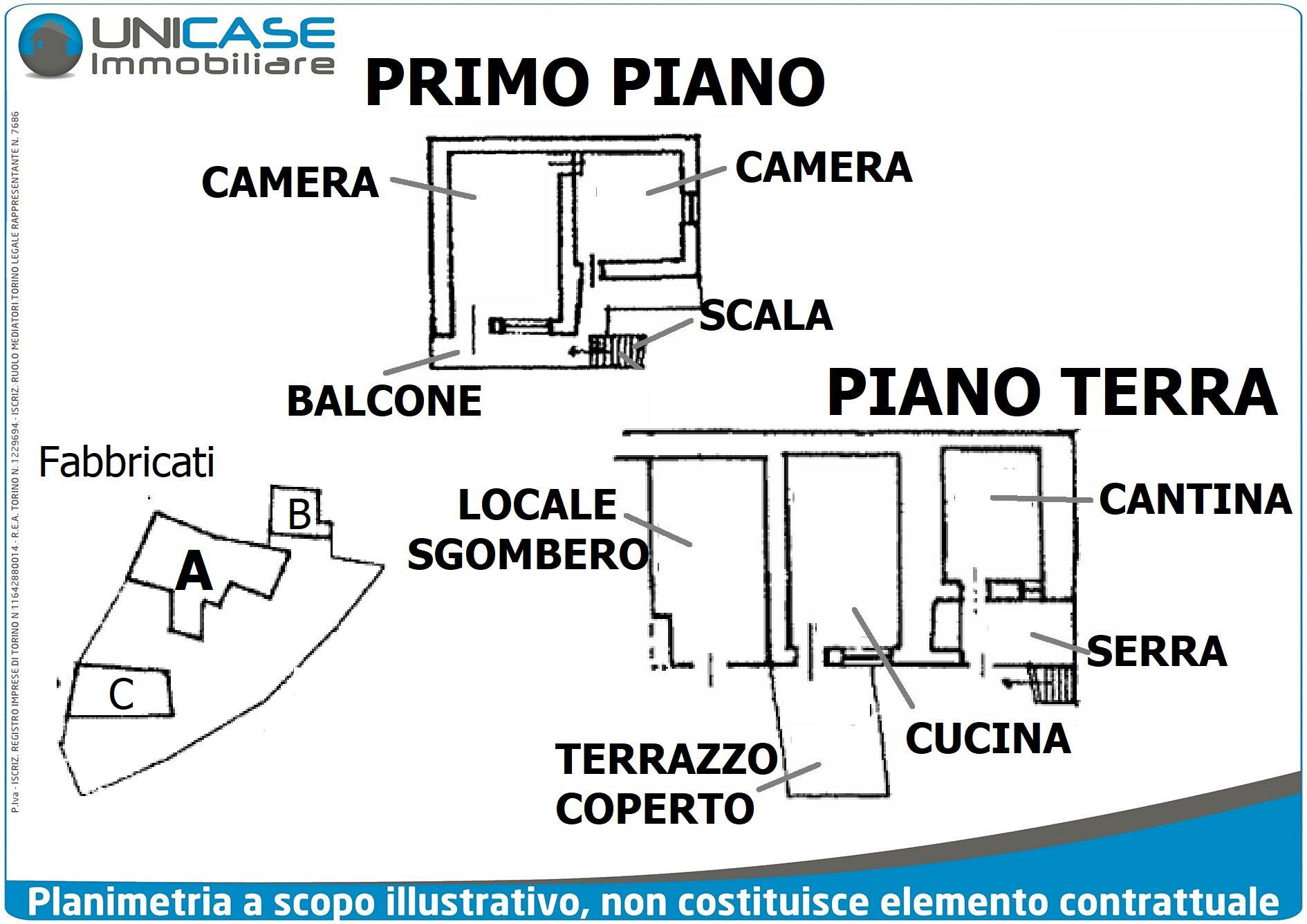 Rustico Località Martinail, Angrogna - planimetria 1