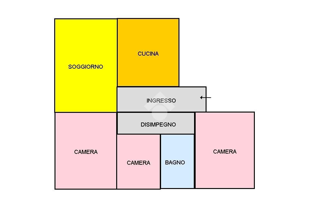 Four-room apartment Via A. Moro Interna, Carpi - floor plans 1