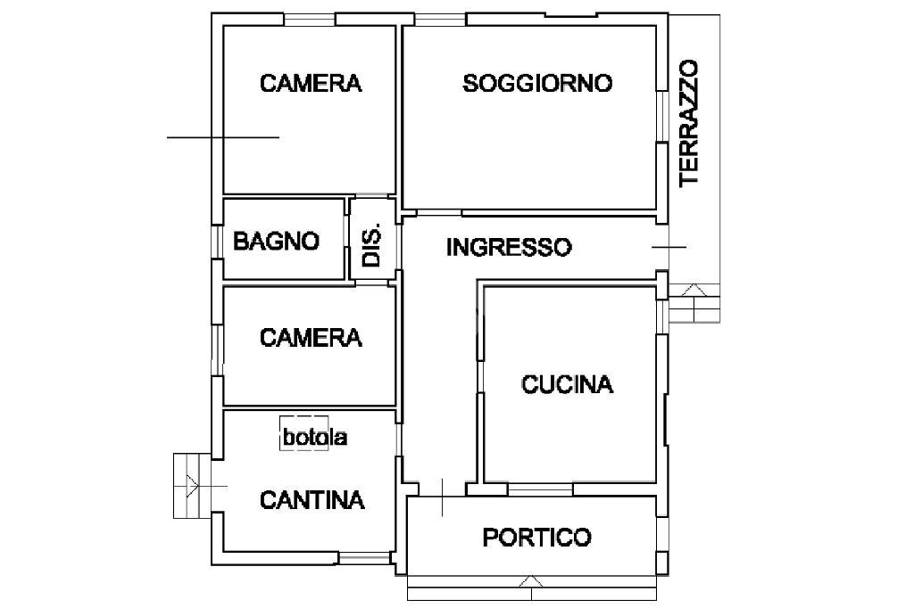 Independent house Via guagnellina, Mirandola - floor plans 1