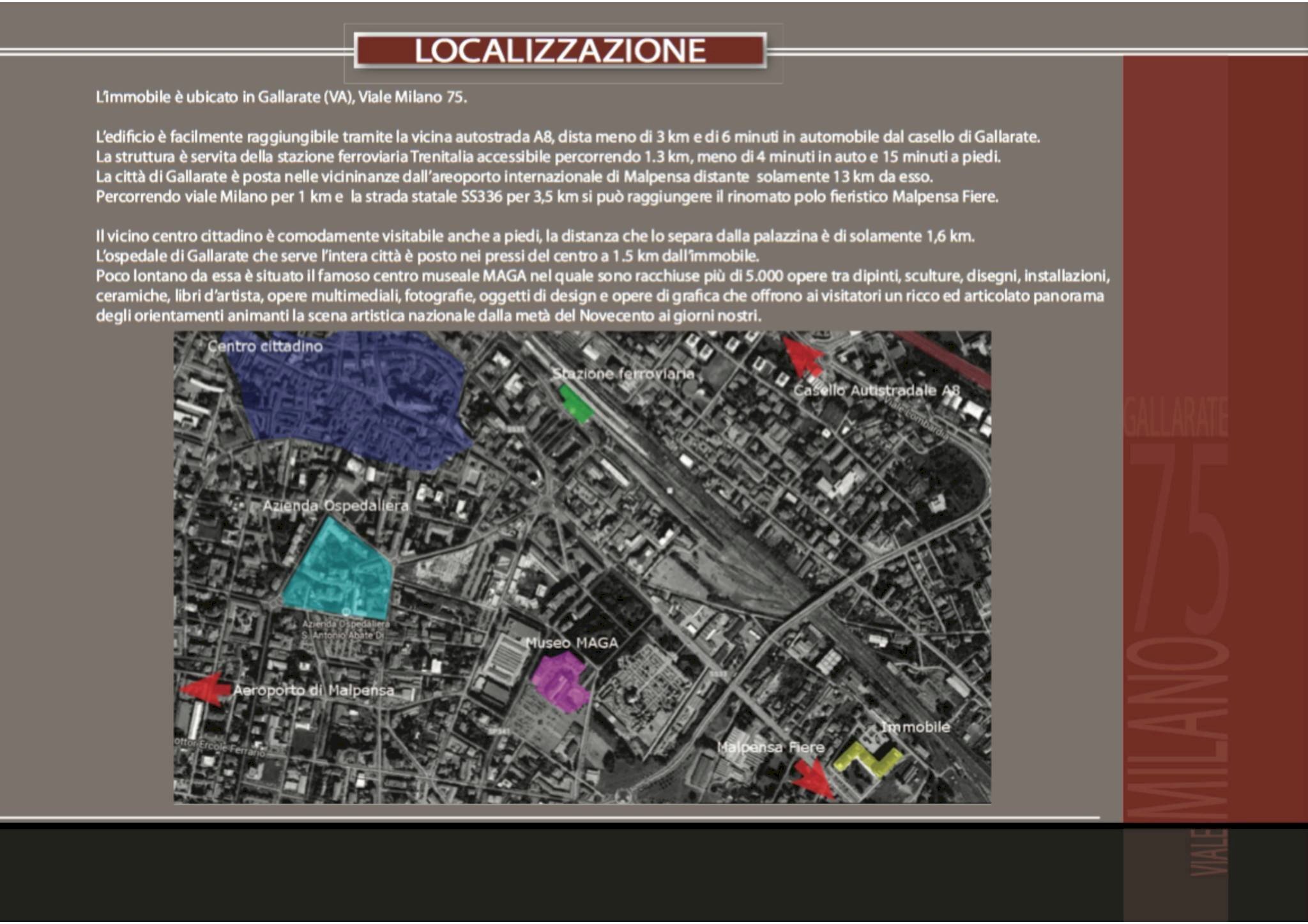 Ufficio viale Milano, 75, Gallarate - planimetria 1