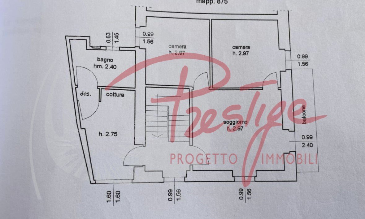 Four-room apartment via Lardarina, Vernazza - floor plans 1