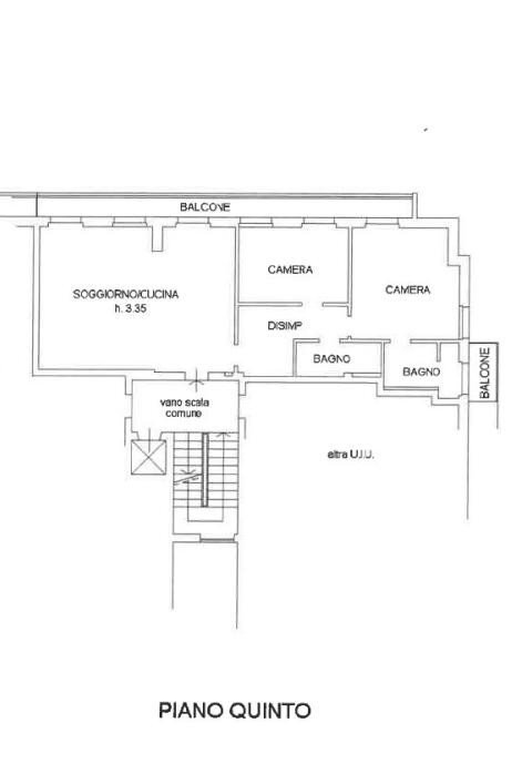 Trilocale via Piave, 3, Varese - planimetria 1