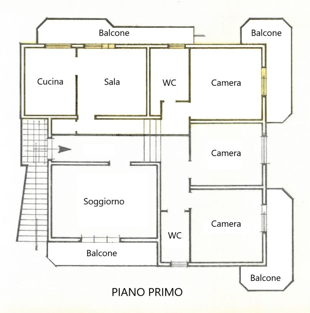 planimetria - Independent house via alessandrini 43, Scafa - floor plans 1
