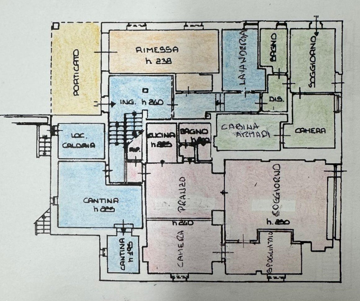 Villa viale Dante, 35, Torre Pellice - floor plans 1