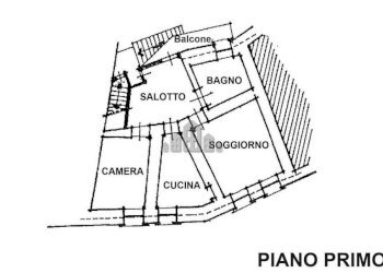 planimetria piano primo - Quadrilocale via Marconi, 43, Issiglio - foto 20
