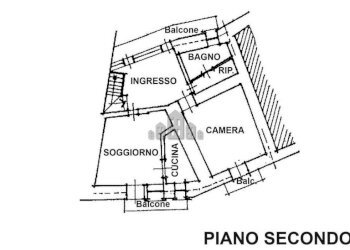 planimetria piano secondo - Quadrilocale via Marconi, 43, Issiglio - foto 20