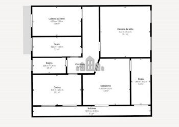 Planimetria primo piano - Villa via Regina Margherita, 5, Rivara - foto 38