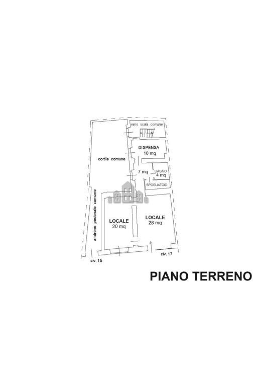 Negozio via Dante Alighieri, 17, San Giorgio Canavese - planimetria 1