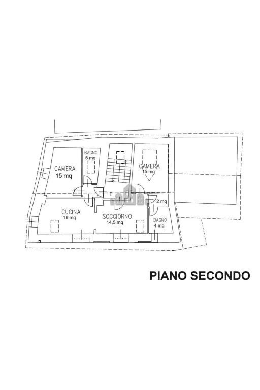 Four-room apartment via Bora, 12, Brosso - floor plans 1