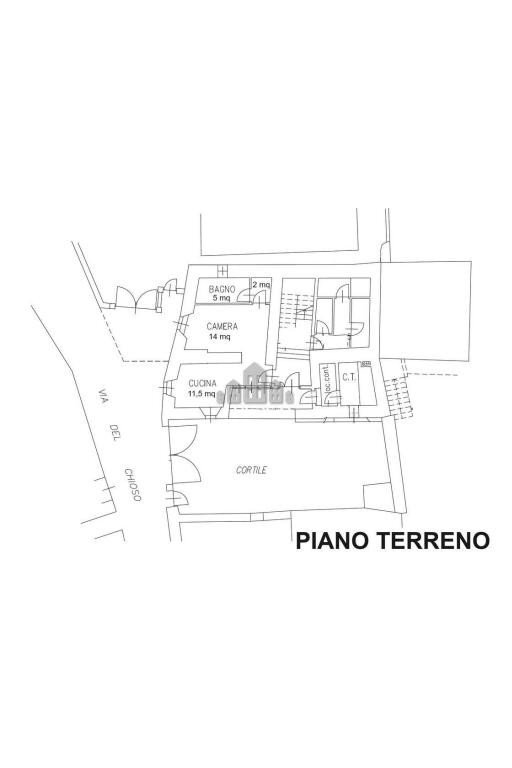 Two-room apartment via Bora, 12, Brosso - floor plans 1