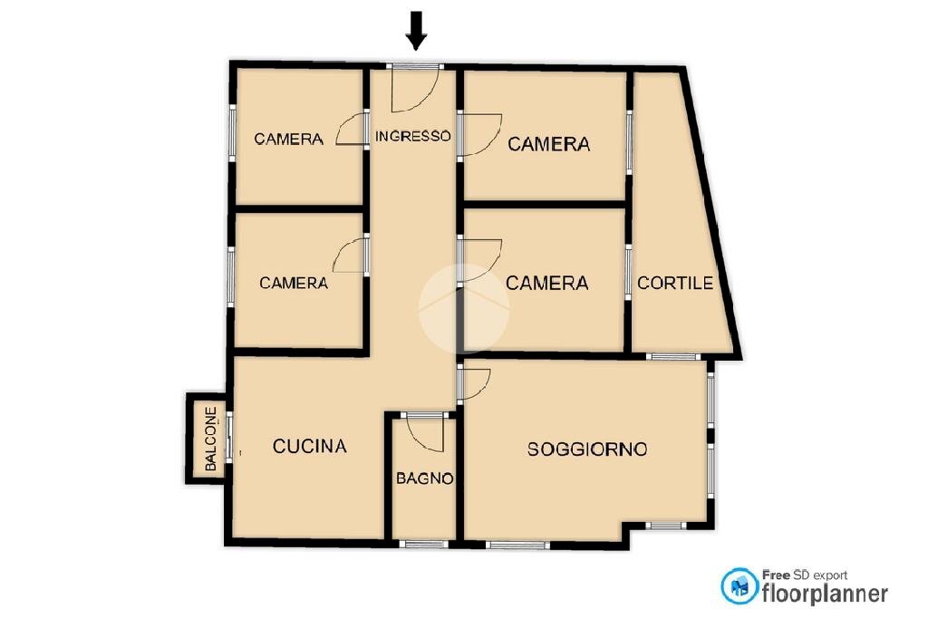 Appartamento Via Dei De Mari, Savona (zona Villetta) - planimetria 1