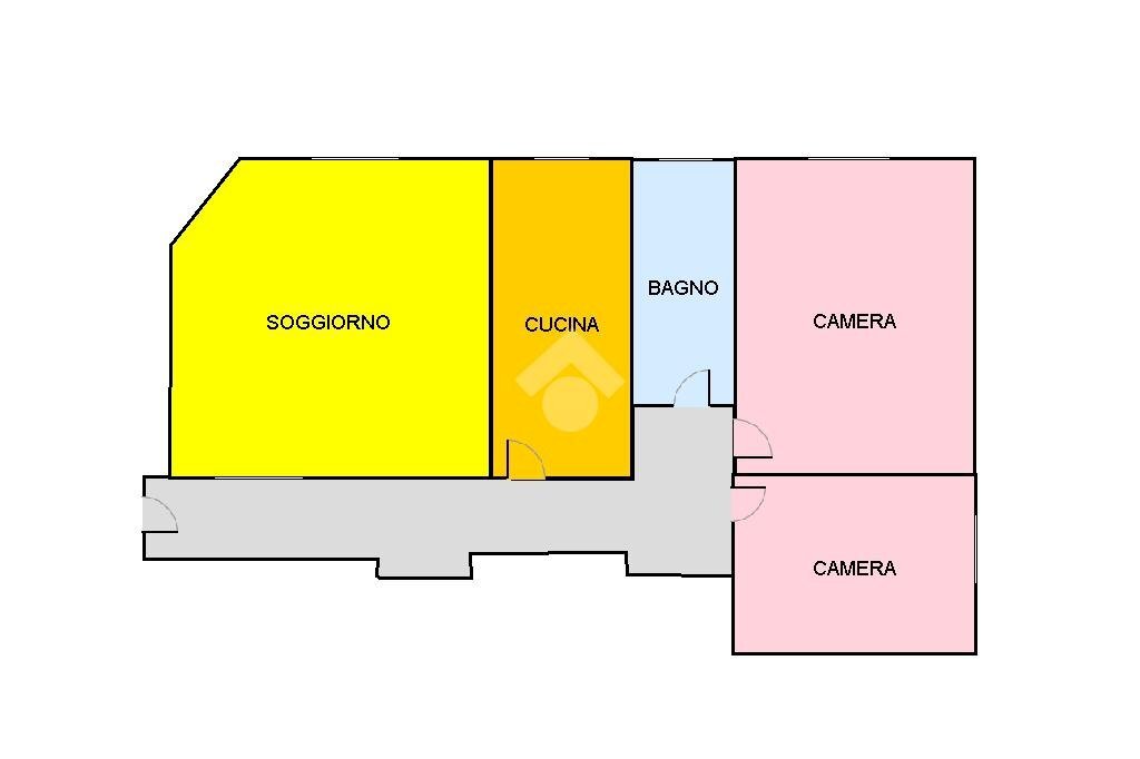 Trilocale Viale Sardegna, Cinisello Balsamo - planimetria 1
