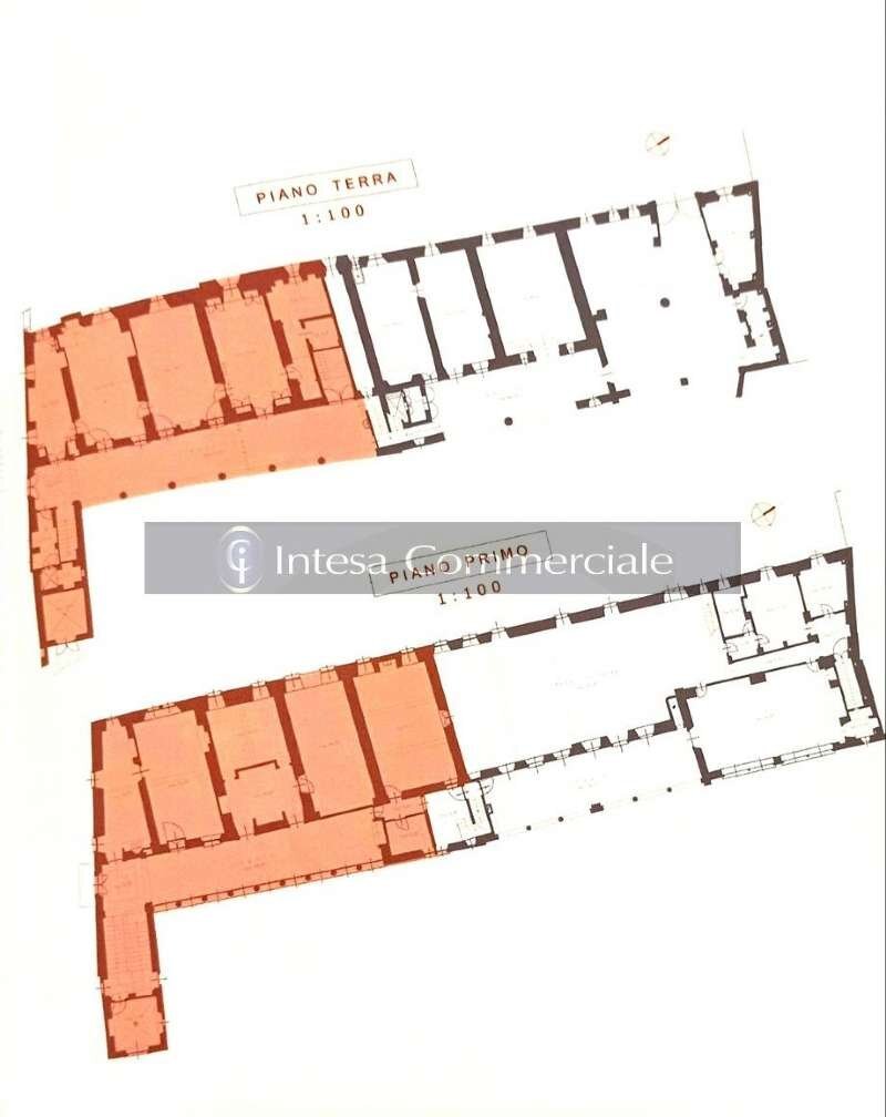 PIANTA EVIDENZIATA PORZIONE IN VENDITA - Palazzo Storico Nuvolera - planimetria 1