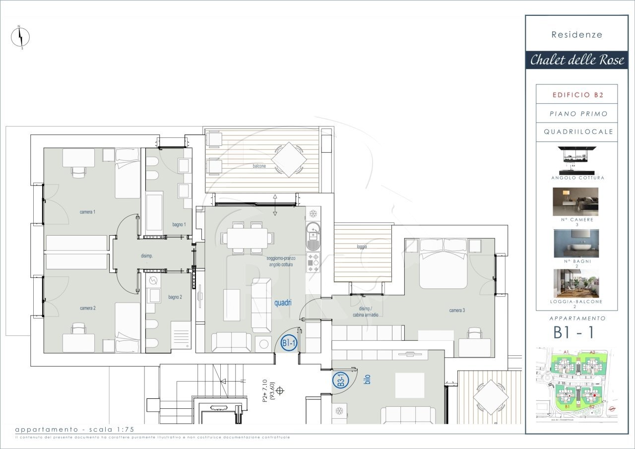 Pianta B1-1 quadrilocale_page-0001.jpg - Quadrilocale via Porrettana  114, Sasso Marconi - planimetria 1