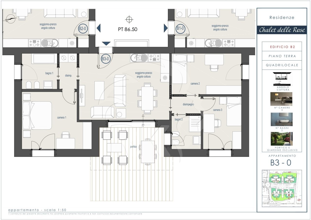 QUADRI B3-0.jpg - Appartamento via Porrettana  114, Sasso Marconi - planimetria 1