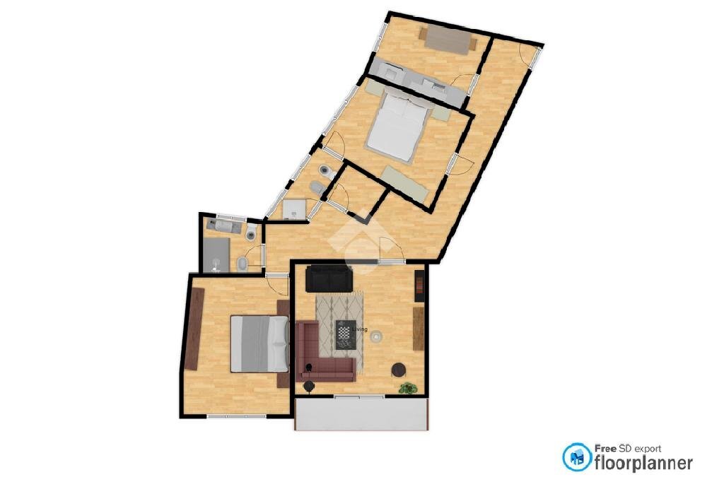 Quadrilocale Via della Libertà, Rapallo - planimetria 1
