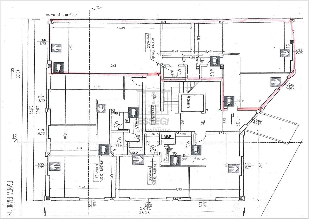 b.jpg - Ufficio Via Carlo del Prete, Lucca - planimetria 1