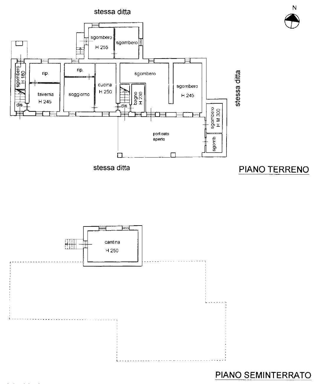 Cascina Frazione San Grato, Piozzo - planimetria 1
