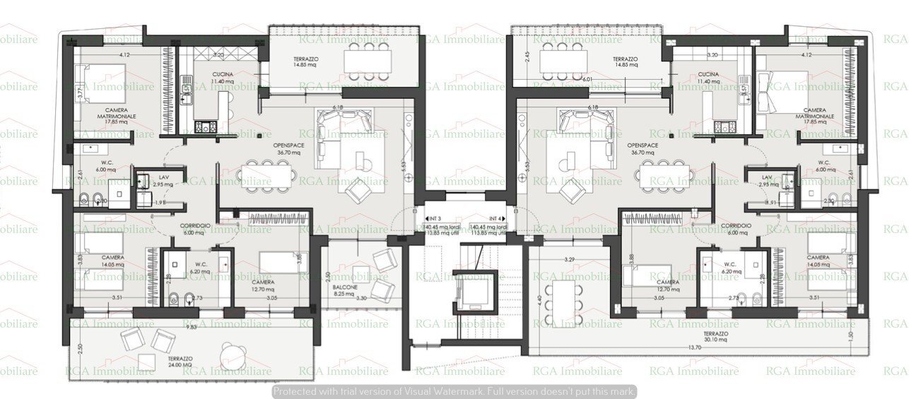 Stable - Palace via San Colombano, Bergamo - floor plans 1