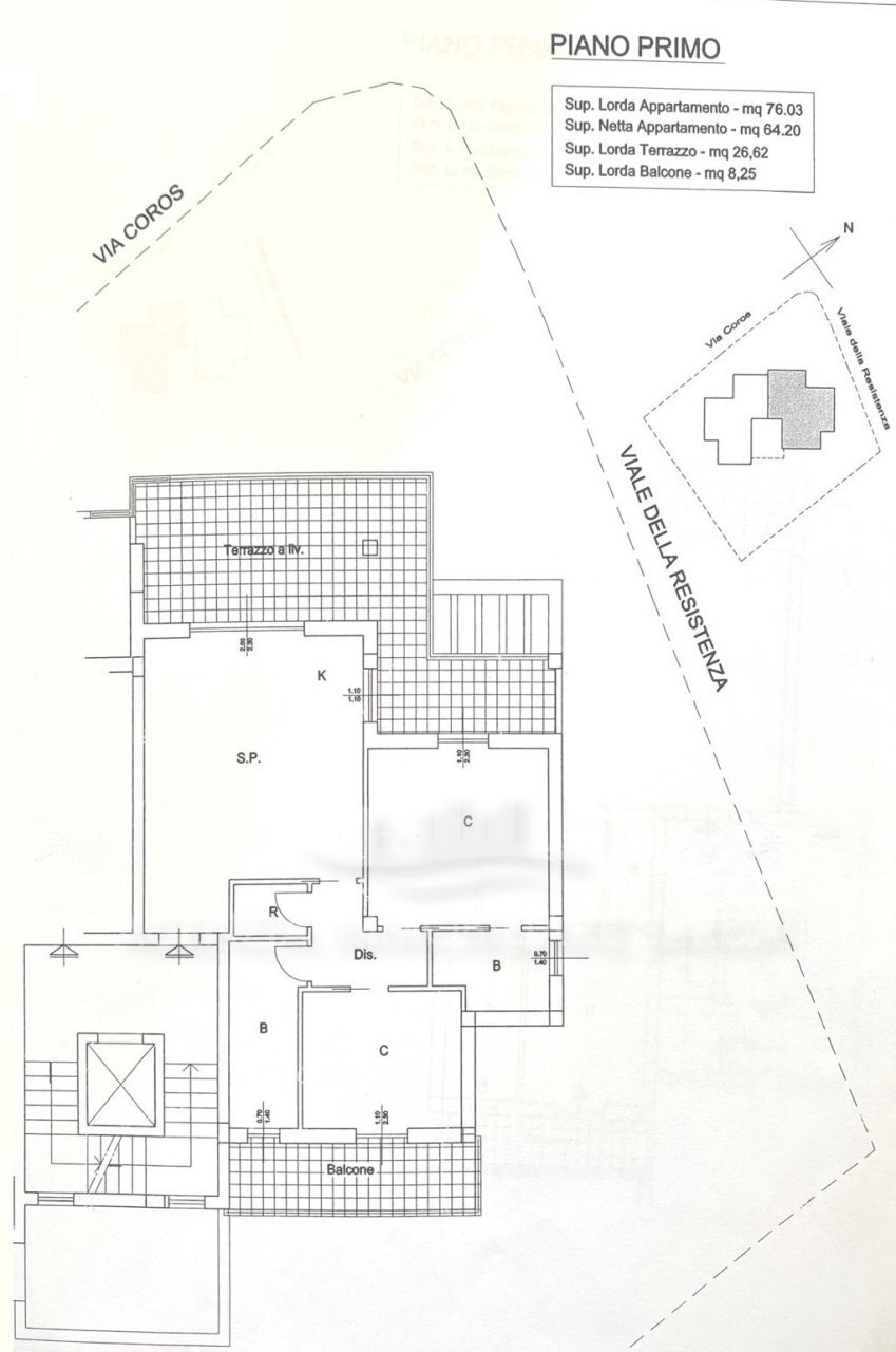 PROGETTO PIANO PRIMO.jpg - Four-room apartment Alghero - floor plans 1