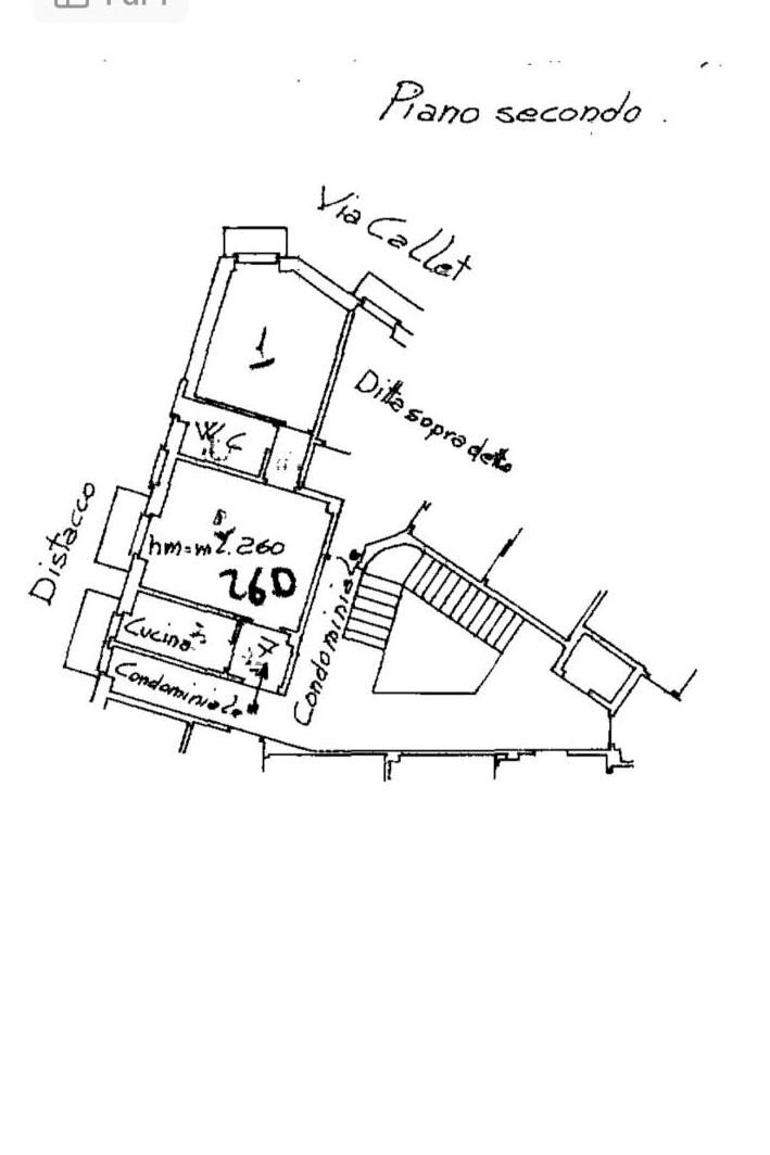 Bilocale via G. F. Medail, 29, Bardonecchia - planimetria 1