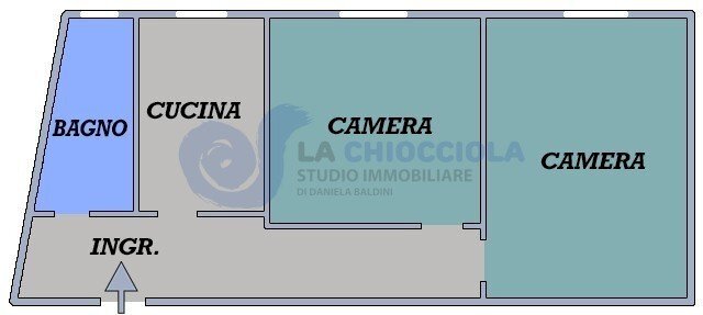 A164 pianta - Three-room apartment VIA RANZANI, Bologna - floor plans 1