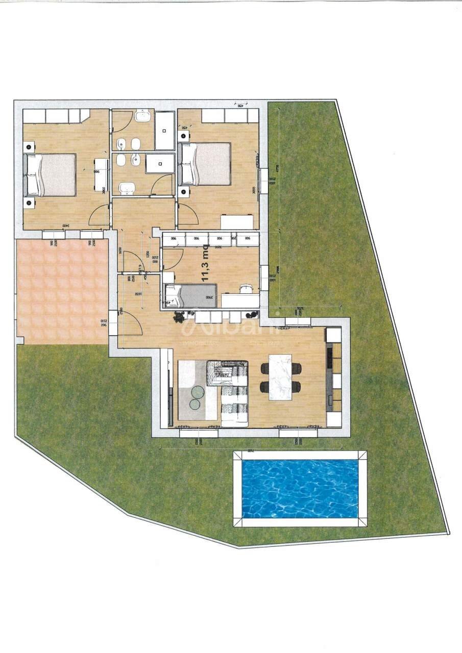 LE1001_Lerici_appartamento_nuova_costruzione - Appartamento Via vecchia 1, Lerici - planimetria 1