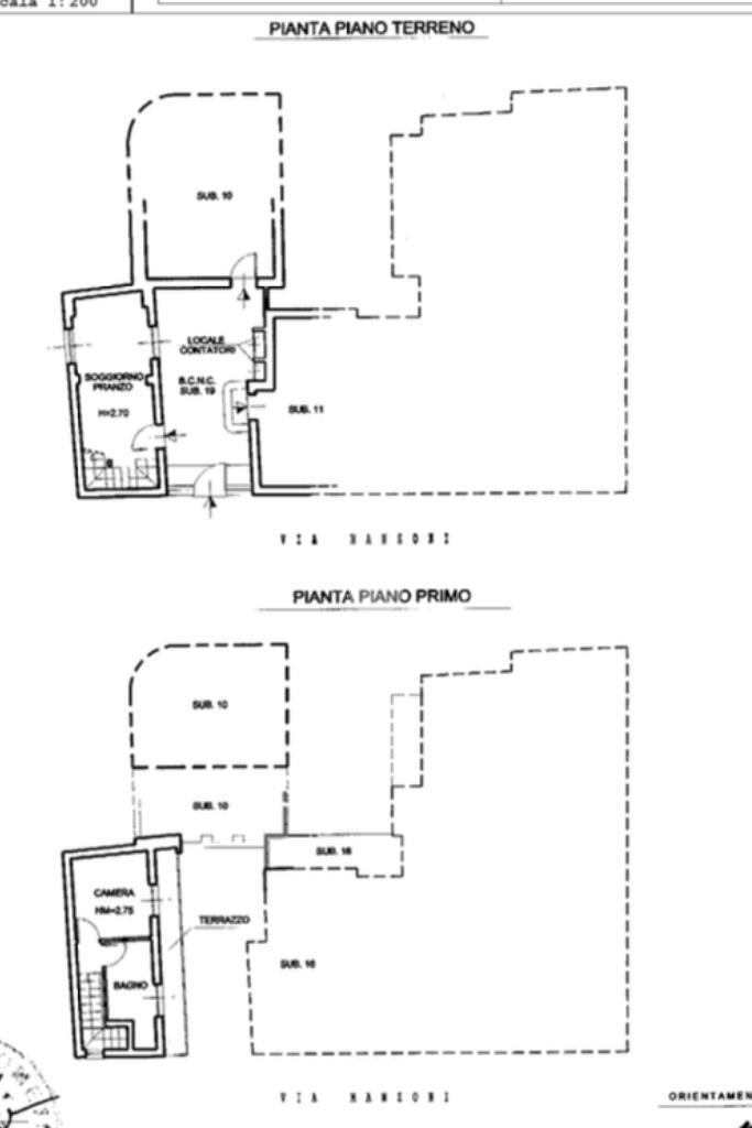 Casa semi indipendente Via Alessandro Manzoni, Alassio - planimetria 1