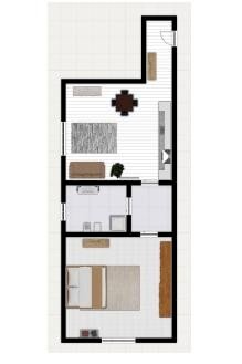 Two-room apartment via Luigi Capuana, 50, Rho - floor plans 1