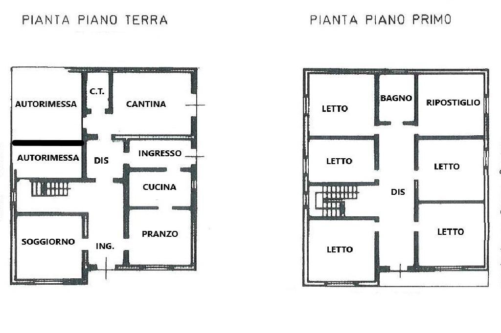 Independent house Str. Luogo Grande, Molinella - floor plans 1
