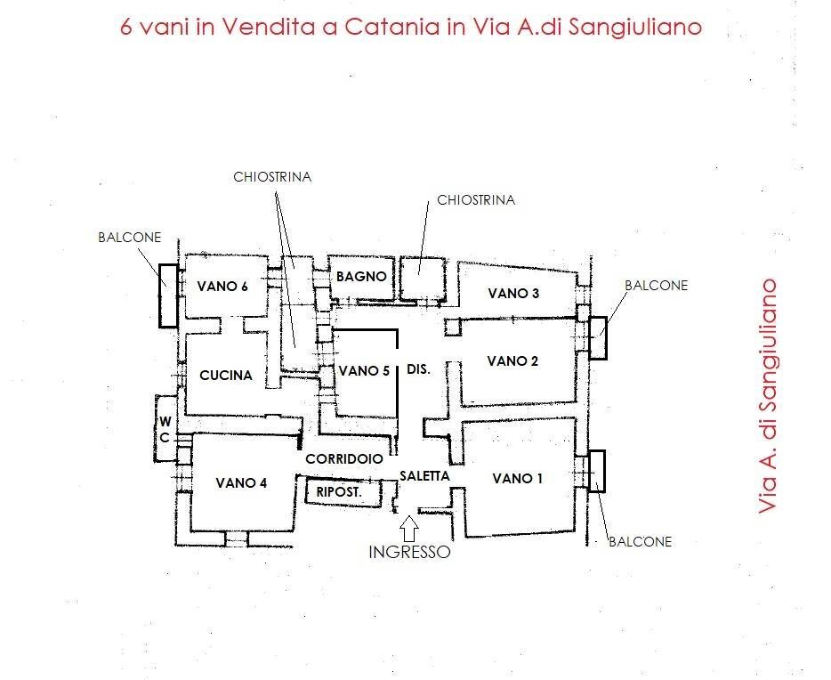 Appartamento Via Antonino di Sangiuliano, Catania - foto 2