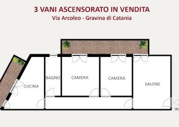 Trilocale Via Giorgio Arcoleo, Gravina di Catania - foto 2