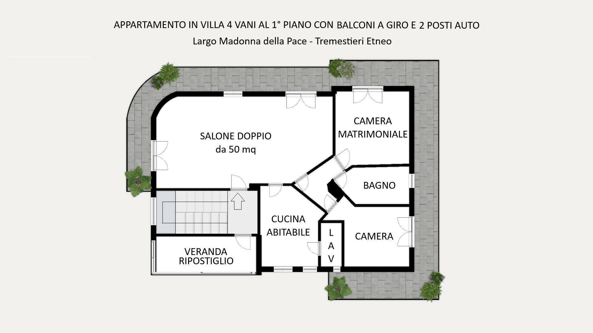 Four-room apartment LARGO MADONNA DELLA PACE, Tremestieri Etneo - photo 2