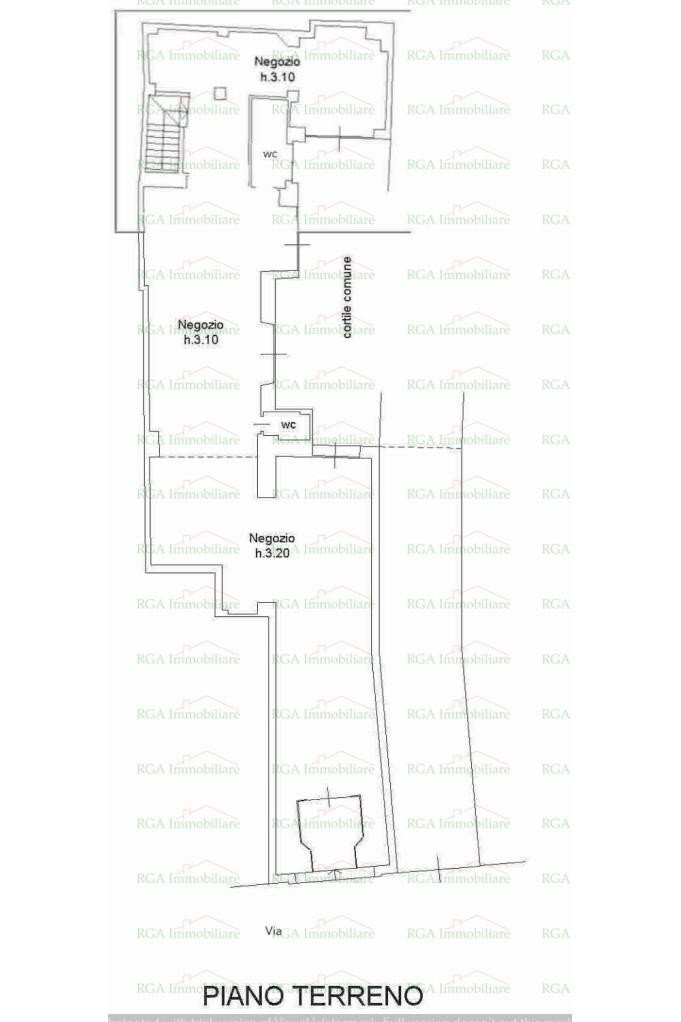 Shop largo Nicolò Rezzara, 7, Bergamo - floor plans 1