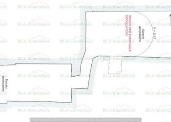 plan interrato - Negozio largo Nicolò Rezzara, 7, Bergamo - foto 2