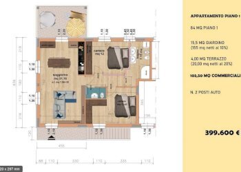 plan - Bilocale via Fabbrica e Valle, Sestri Levante - foto 2