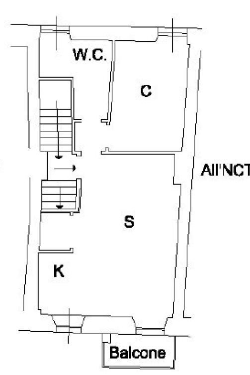 Bilocale Località Comeglio, Moneglia - planimetria 1