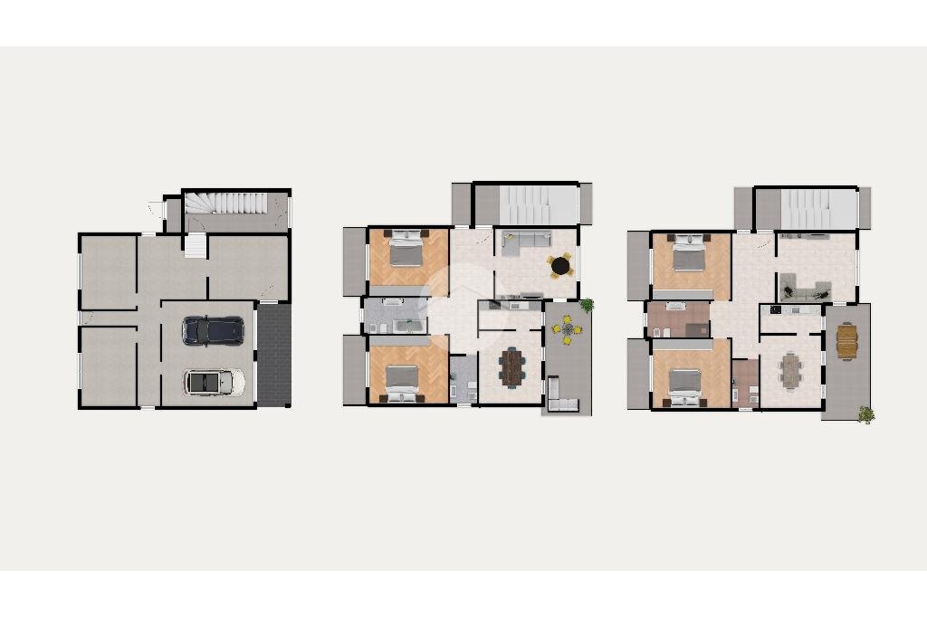 Villa Via P. Ghidoli, Vittuone - floor plans 1
