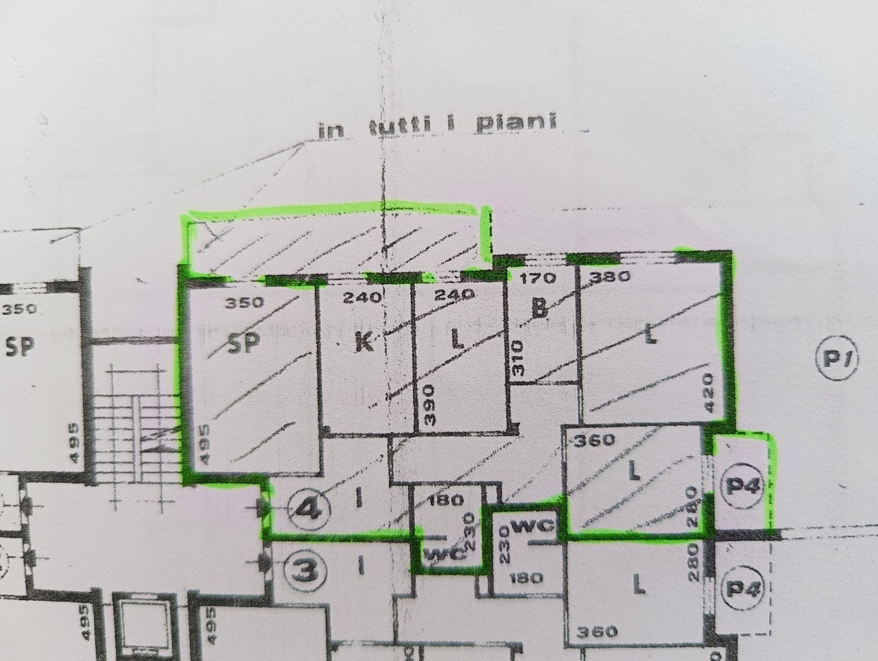 Appartamento Forlì - planimetria 1