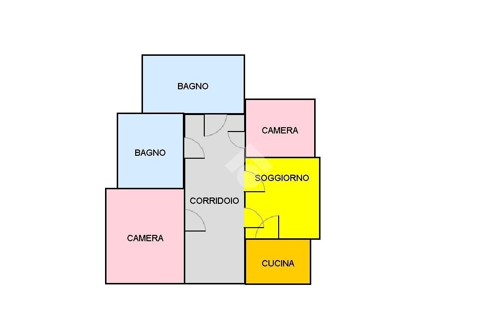 Appartamento Via crosa maccarina, Novi Ligure - planimetria 1